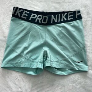 Nike Pro Women's Aqua Athletic Shorts